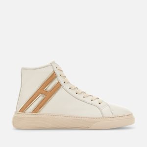 Hogan H365 High Top Flat White / Brown | 986042BNM