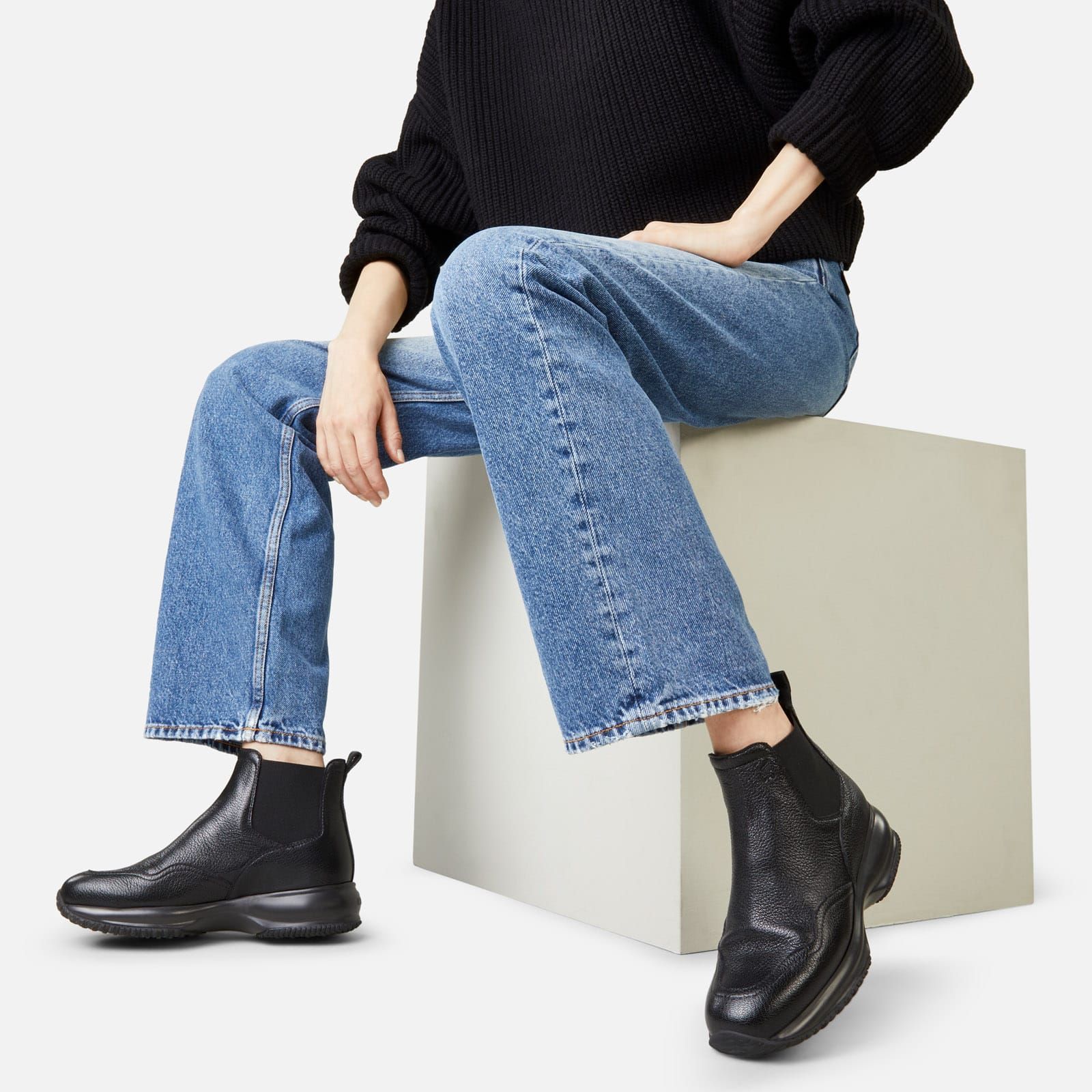 Hogan Chelsea Boots Interactive Black | 402635WMB