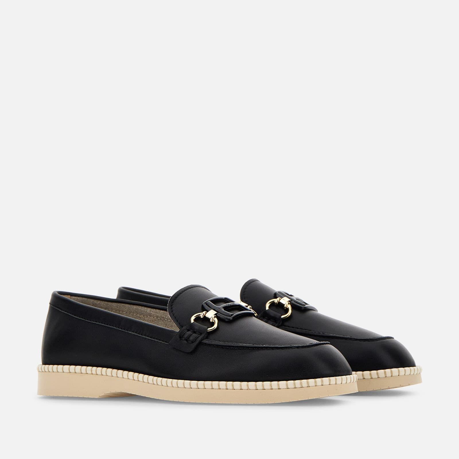 Hogan Deconstructed Loafers H642 Black | 403691YSL