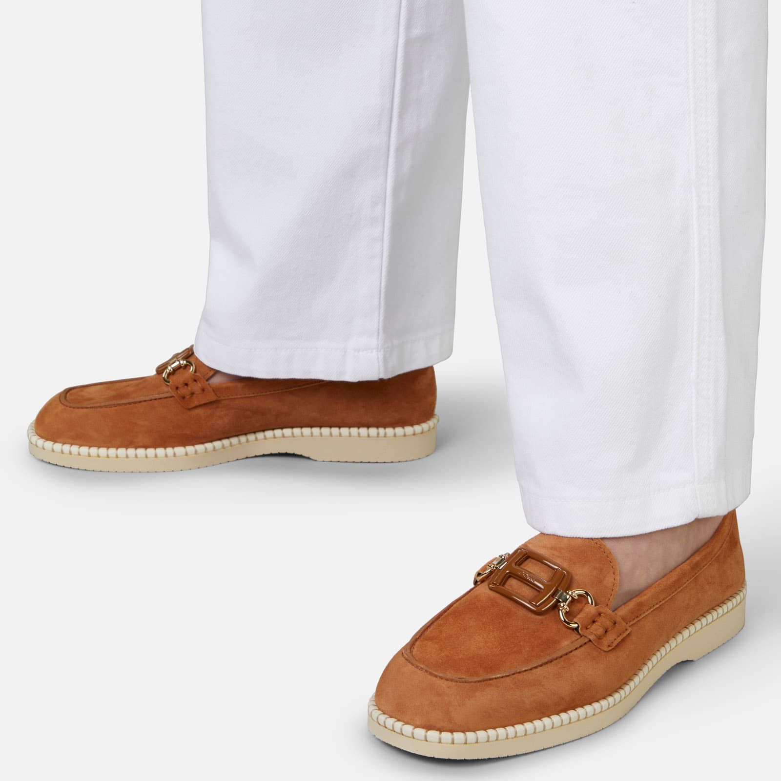 Hogan Deconstructed Loafers H642 Brown | 904816XLJ