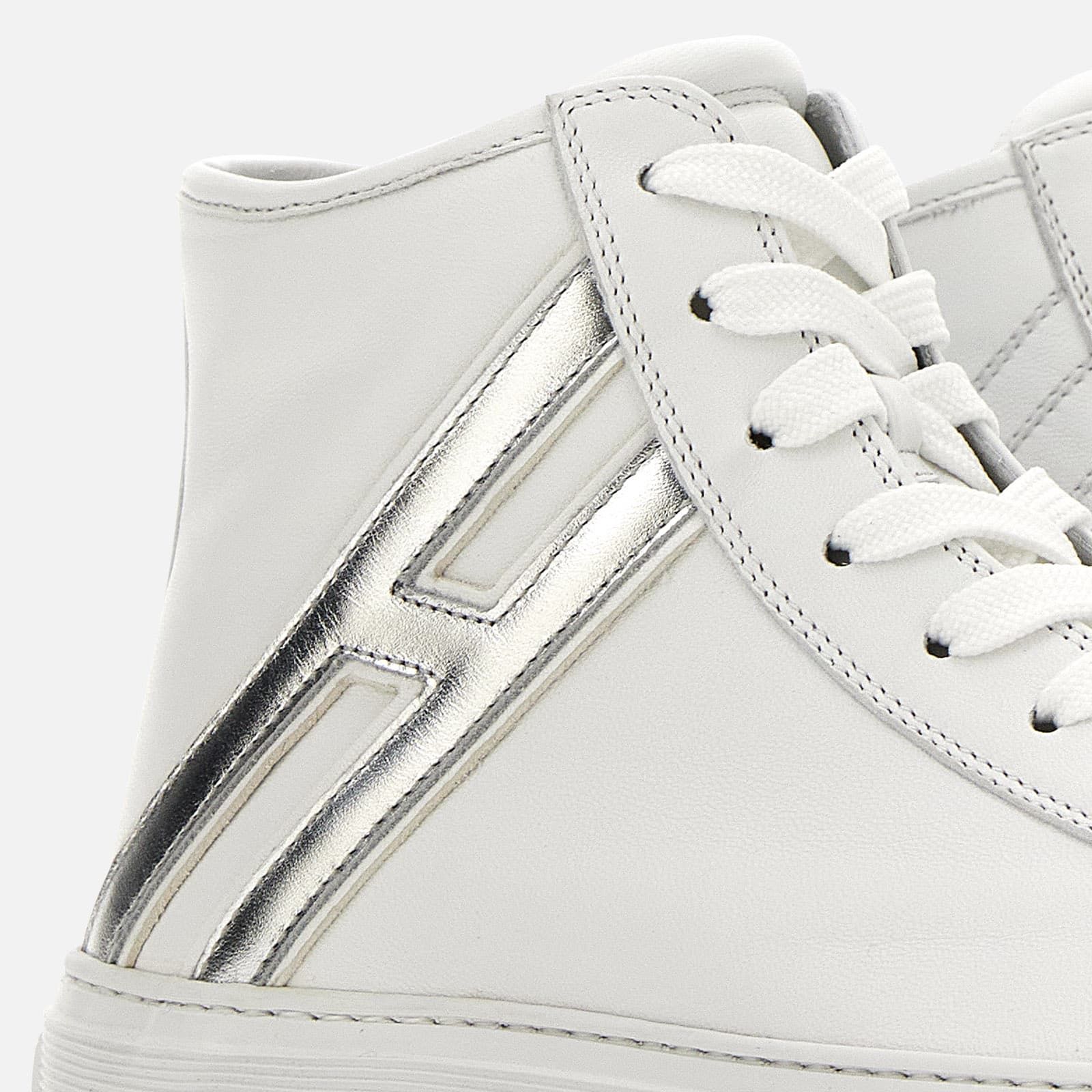 Hogan H365 High Top Flat Silver / White | 847512LUT