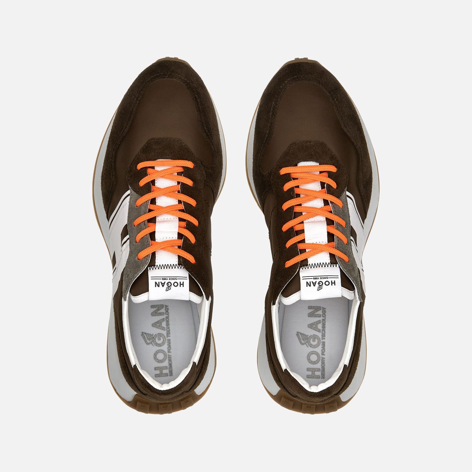 Hogan H601 Brown / White / Orange | 348512QCP