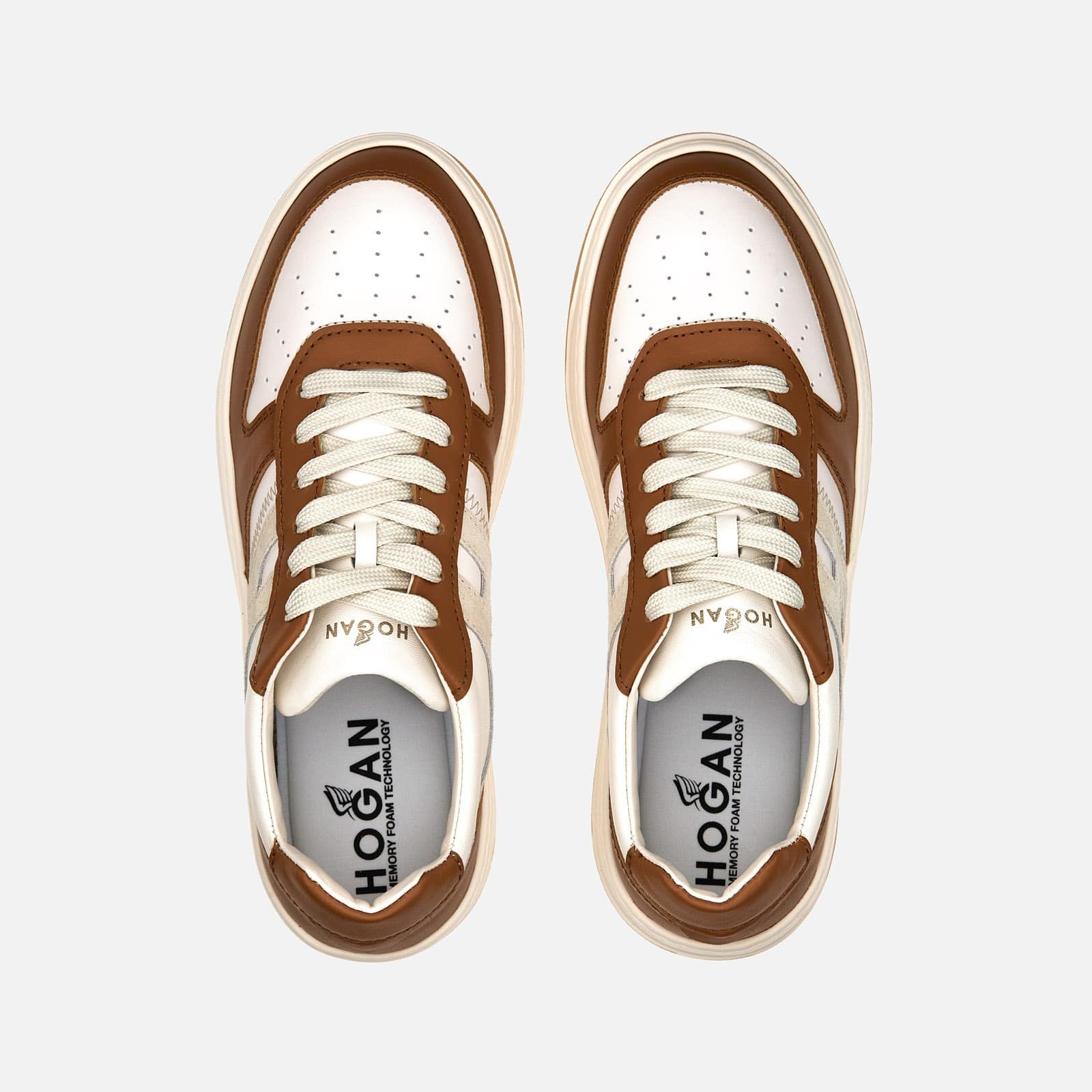 Hogan H630 Flat White / Grey / Brown | 146930KNM