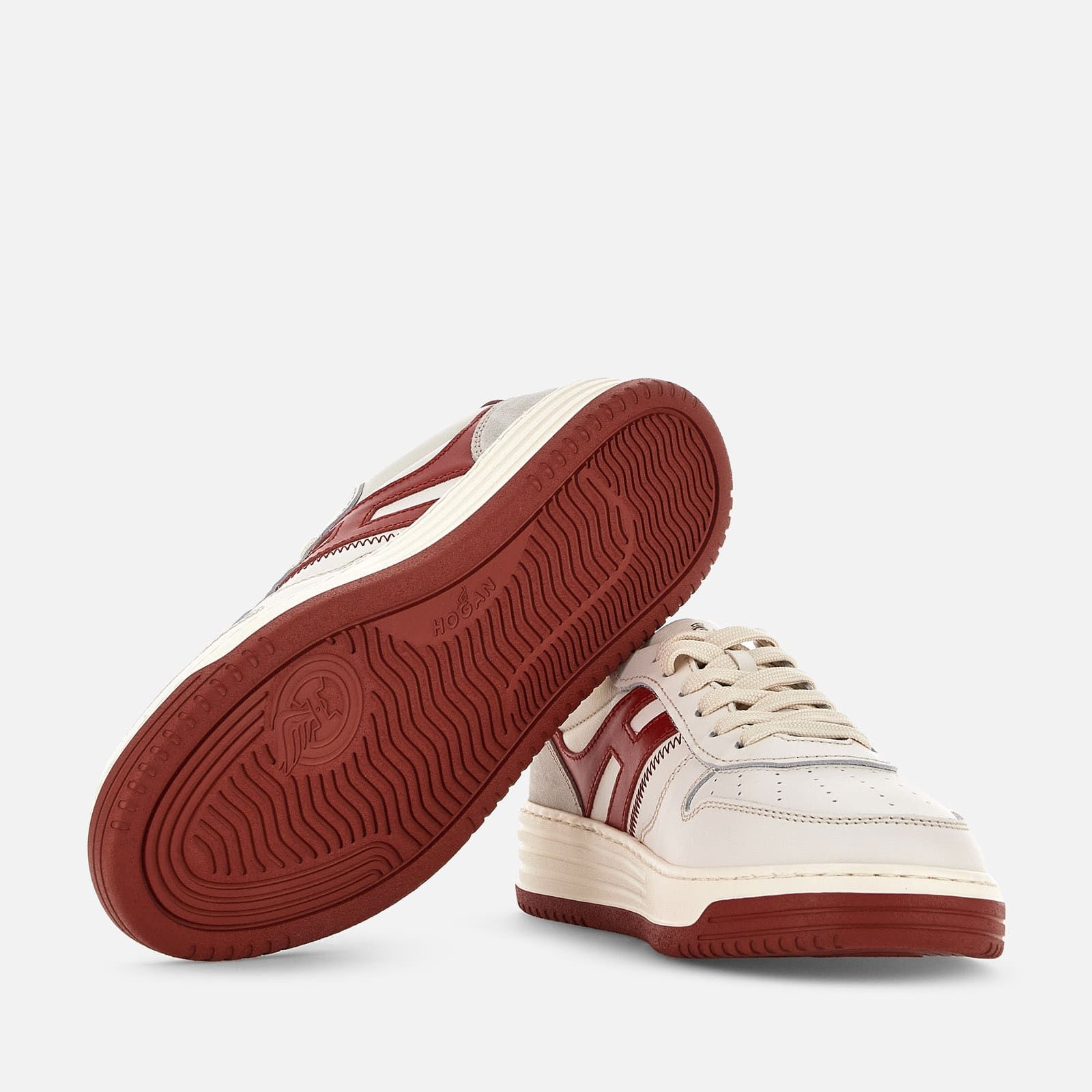 Hogan H630 Flat White / Red / Grey | 408193XKF