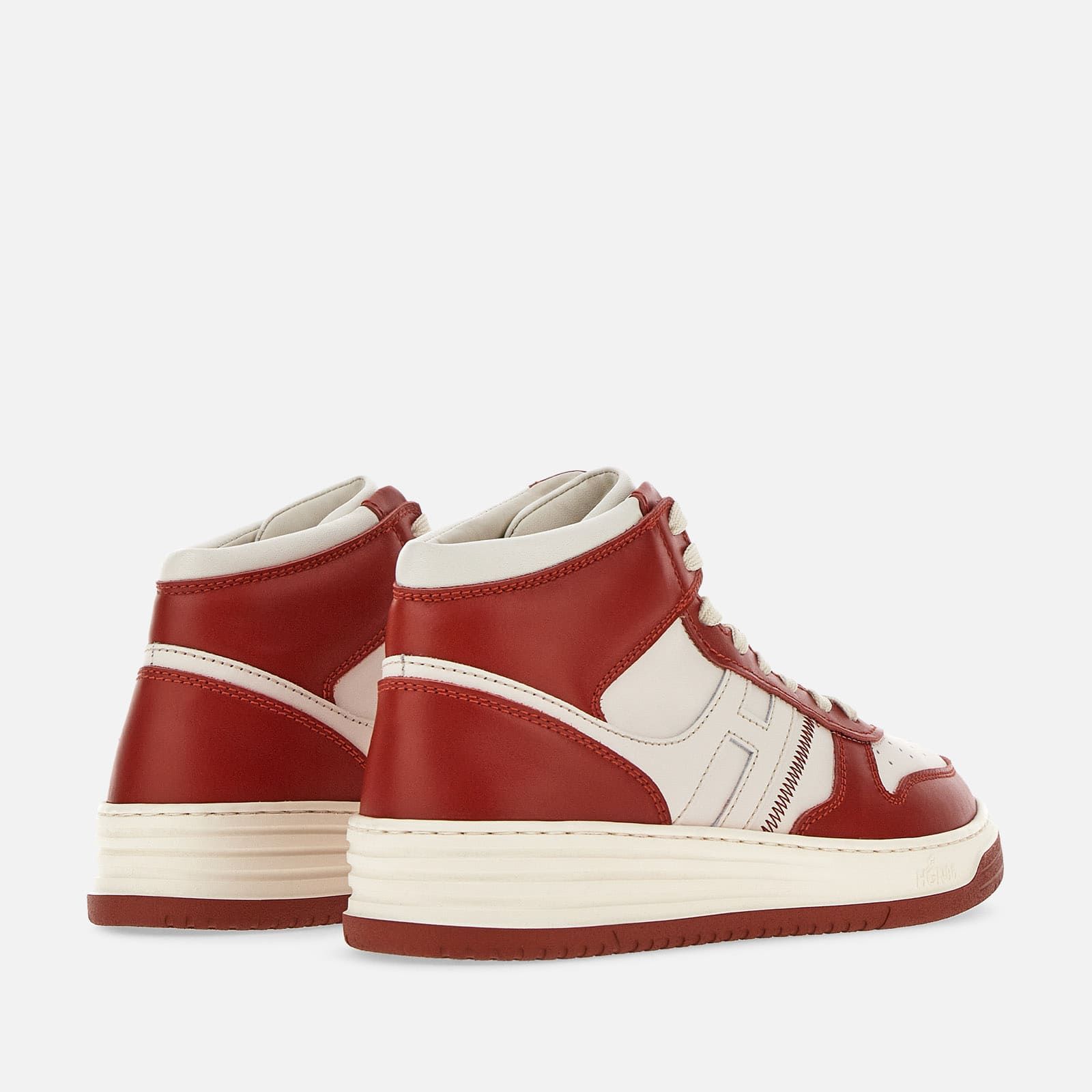 Hogan High Top H630 Flat White / Red | 137956MOH