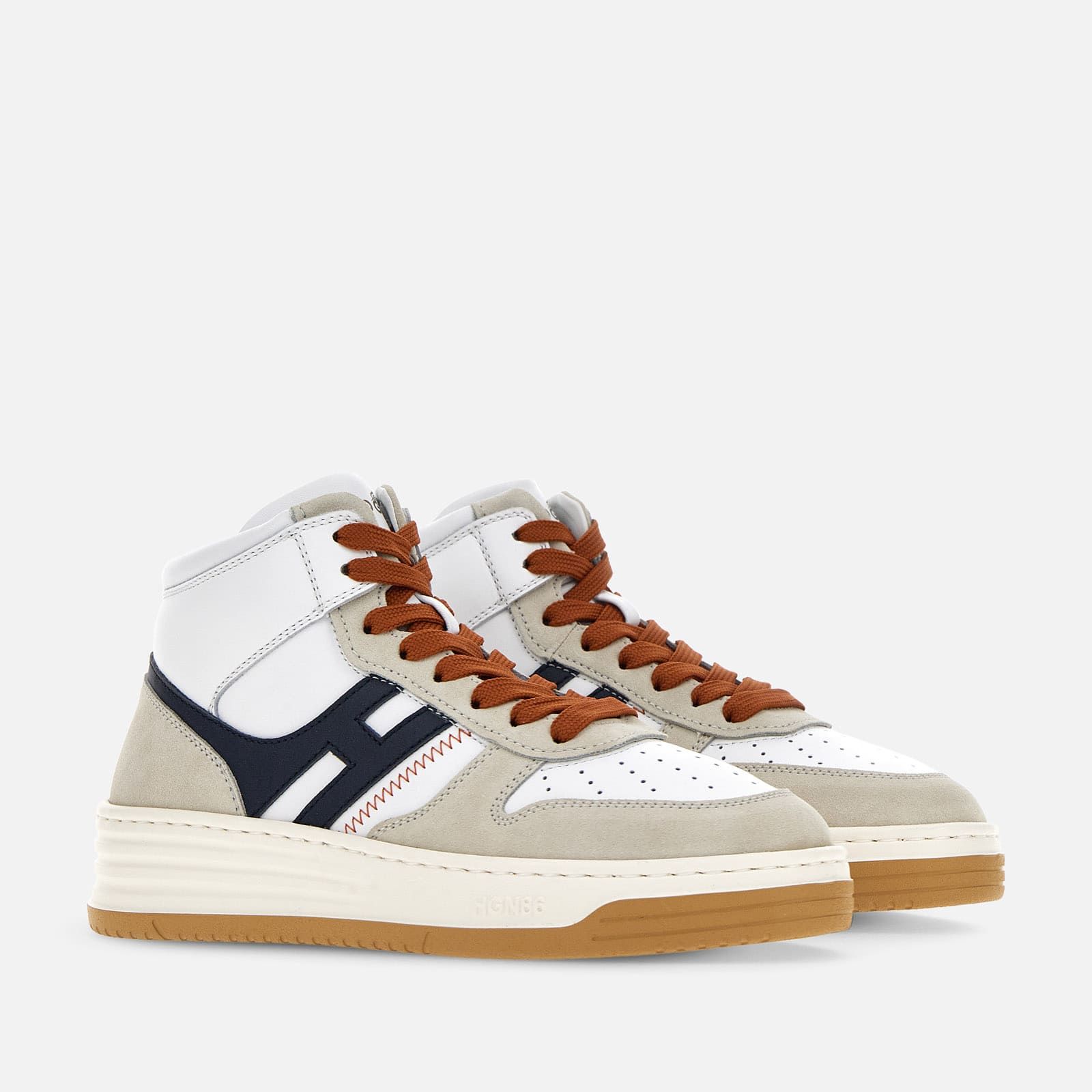 Hogan High Top H630 White / Grey / Blue | 879354TXB