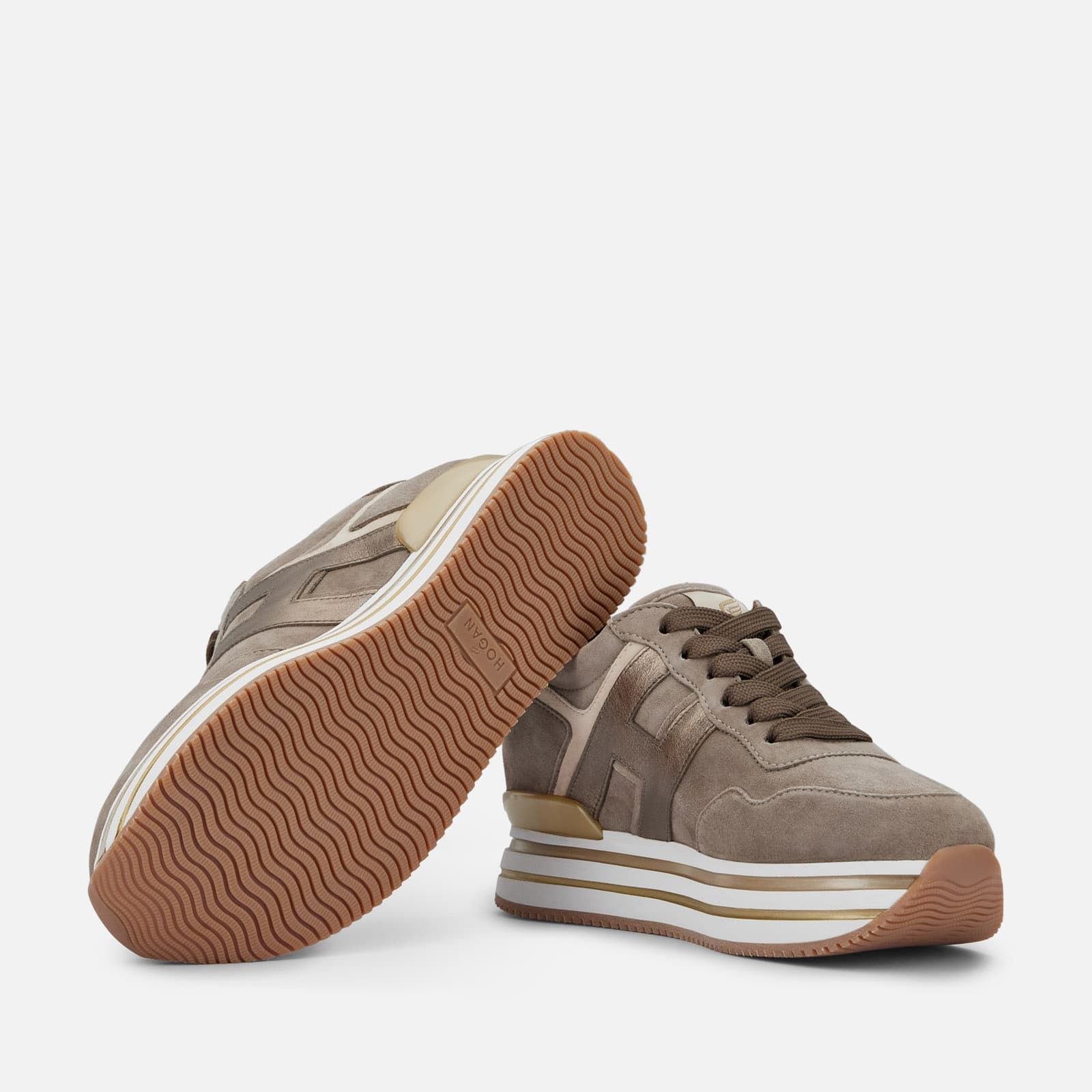 Hogan Midi H222 Brown / Gold | 589203NZS