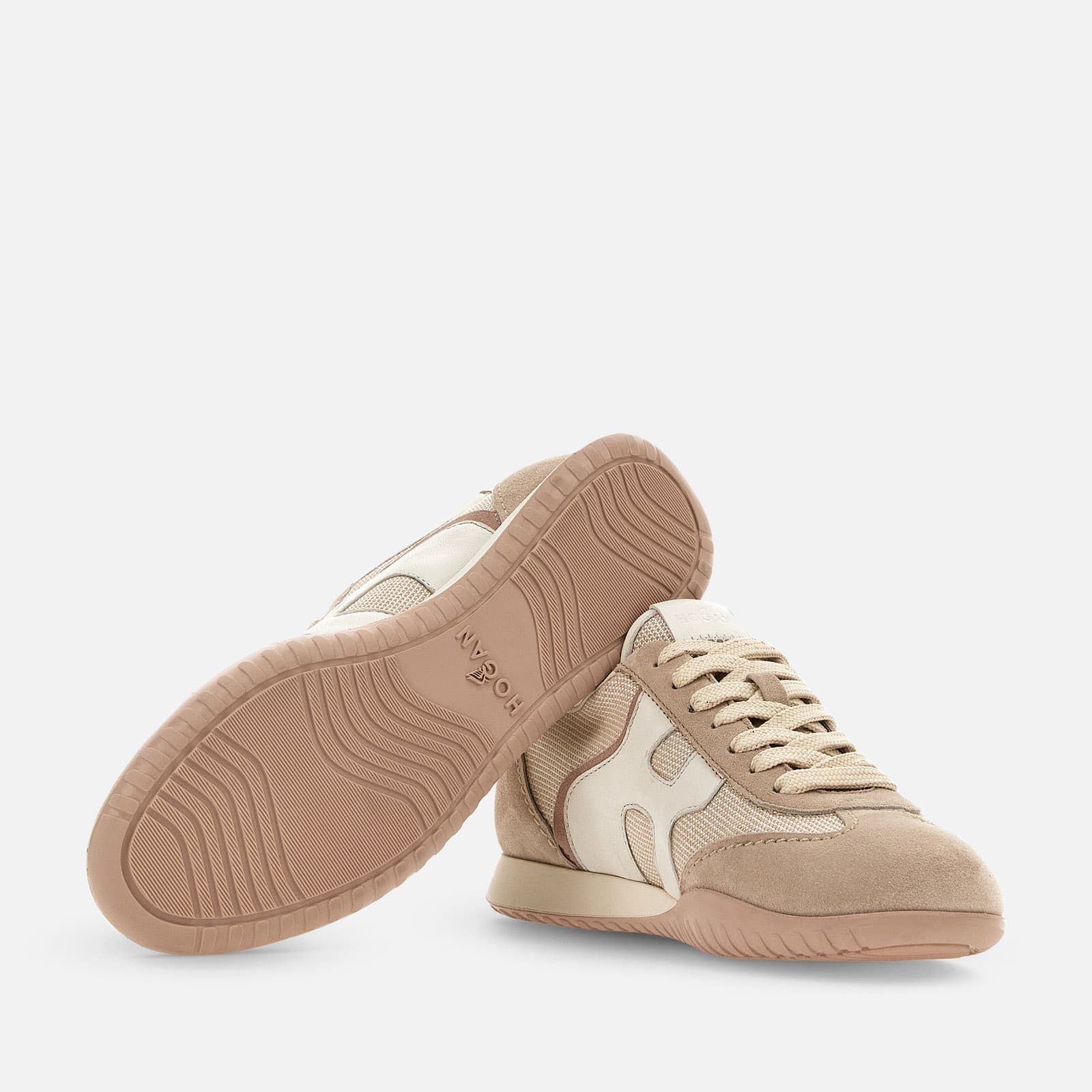 Hogan Olympia-Z Flat Pink / Beige | 516378YLZ