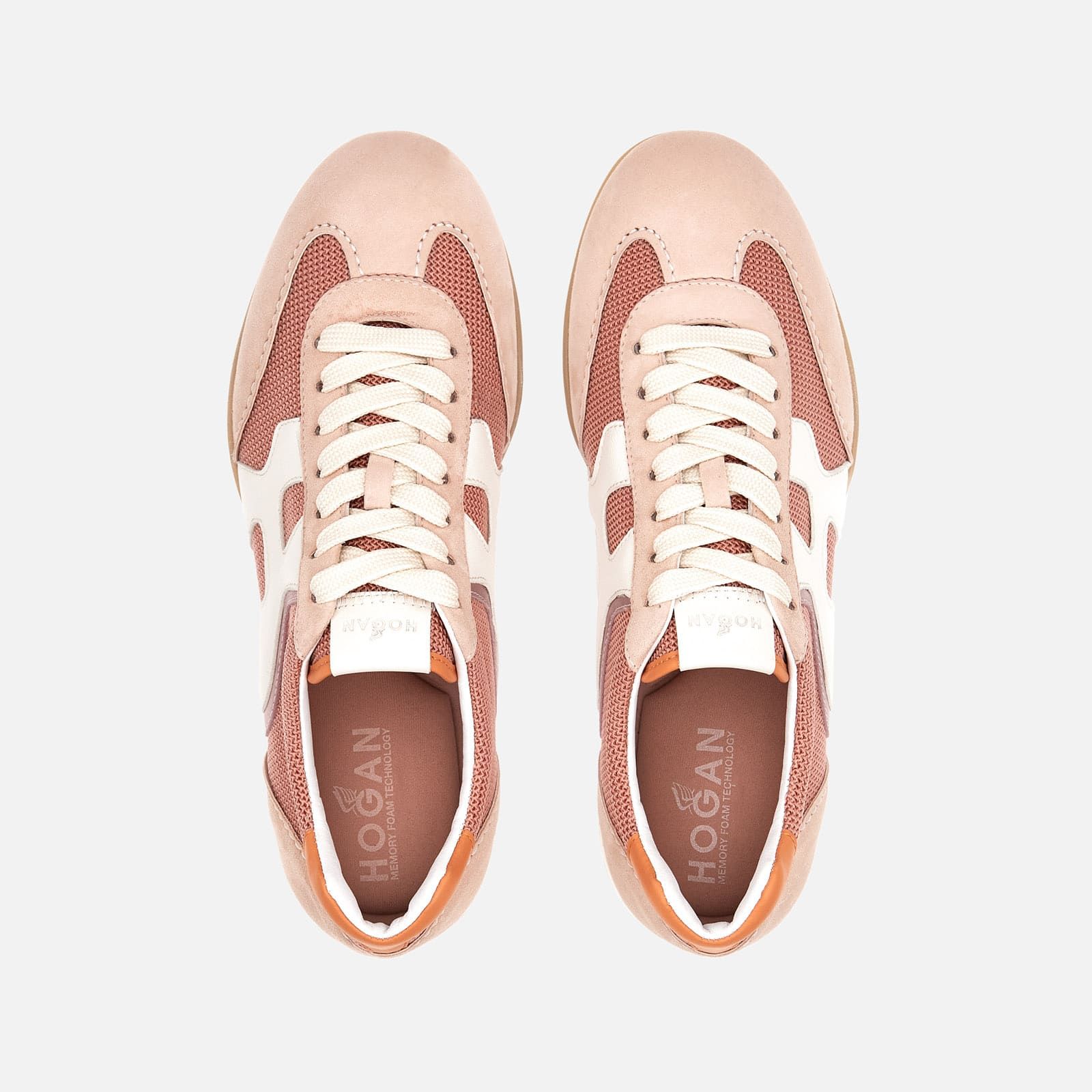 Hogan Olympia-Z Flat Pink / White / Orange | 618932SNW