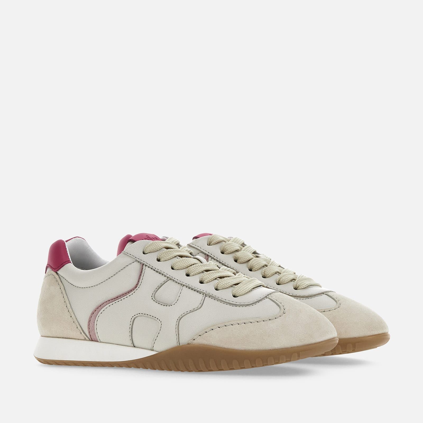 Hogan Olympia-Z Flat White / White / Pink | 032769HSM