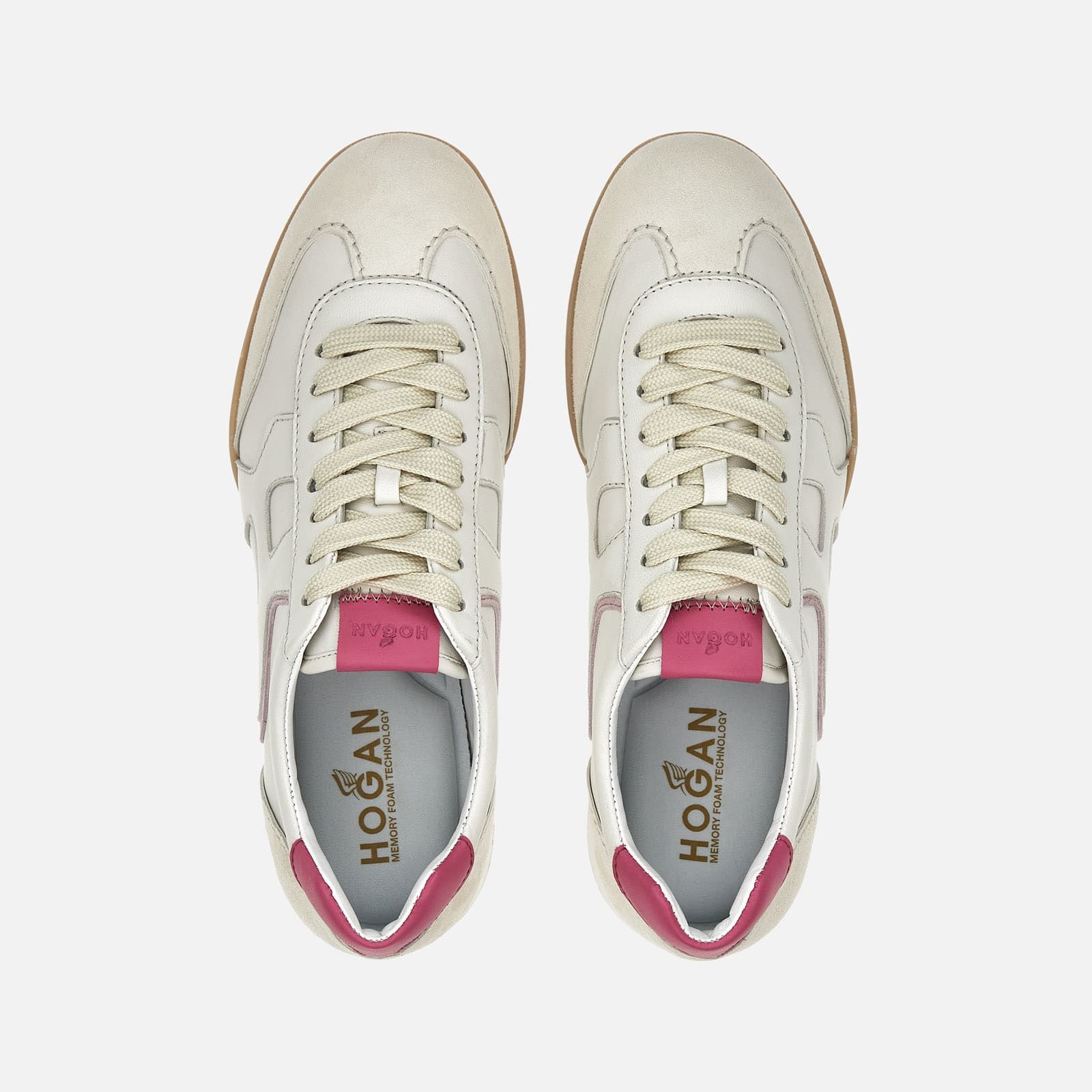 Hogan Olympia-Z Flat White / White / Pink | 032769HSM