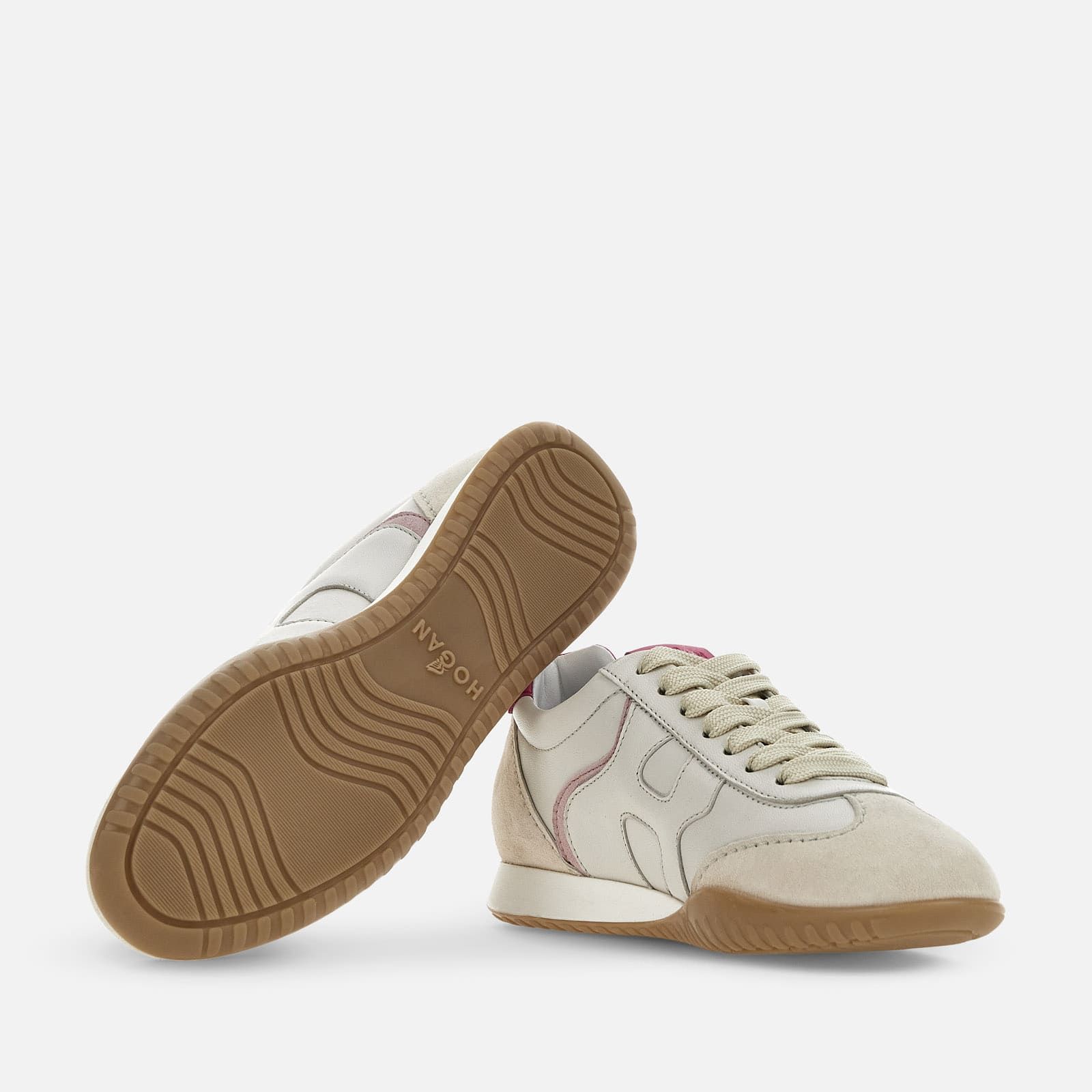 Hogan Olympia-Z Flat White / White / Pink | 032769HSM