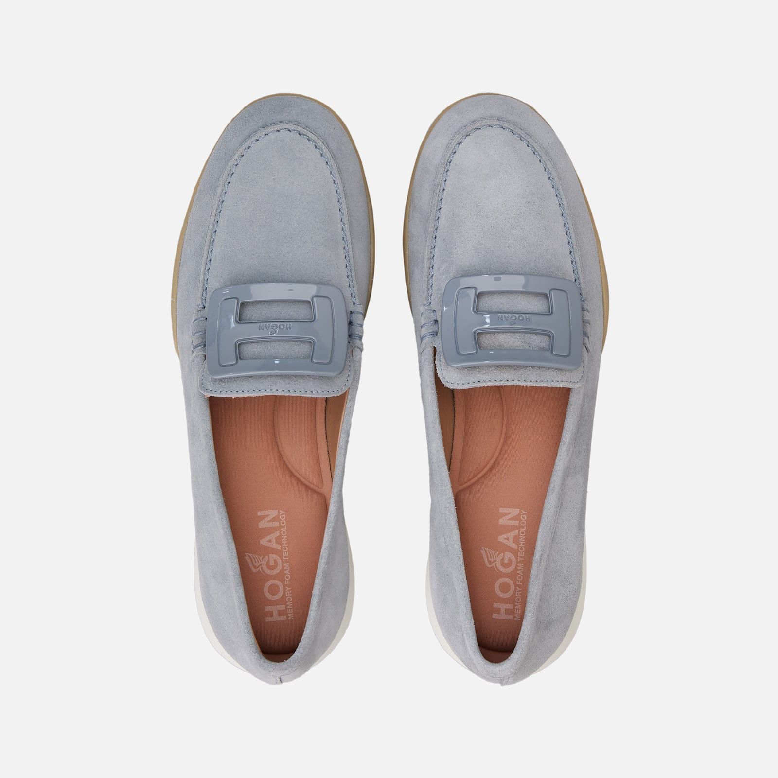 Hogan Olympia-Z Loafers Light Blue | 951084LOW