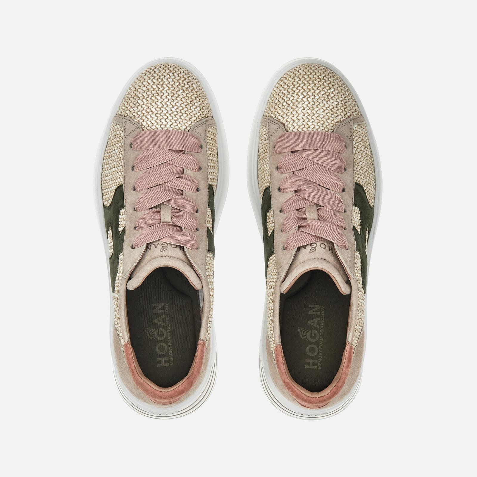 Hogan Rebel Beige / Green / Pink | 420958EOK