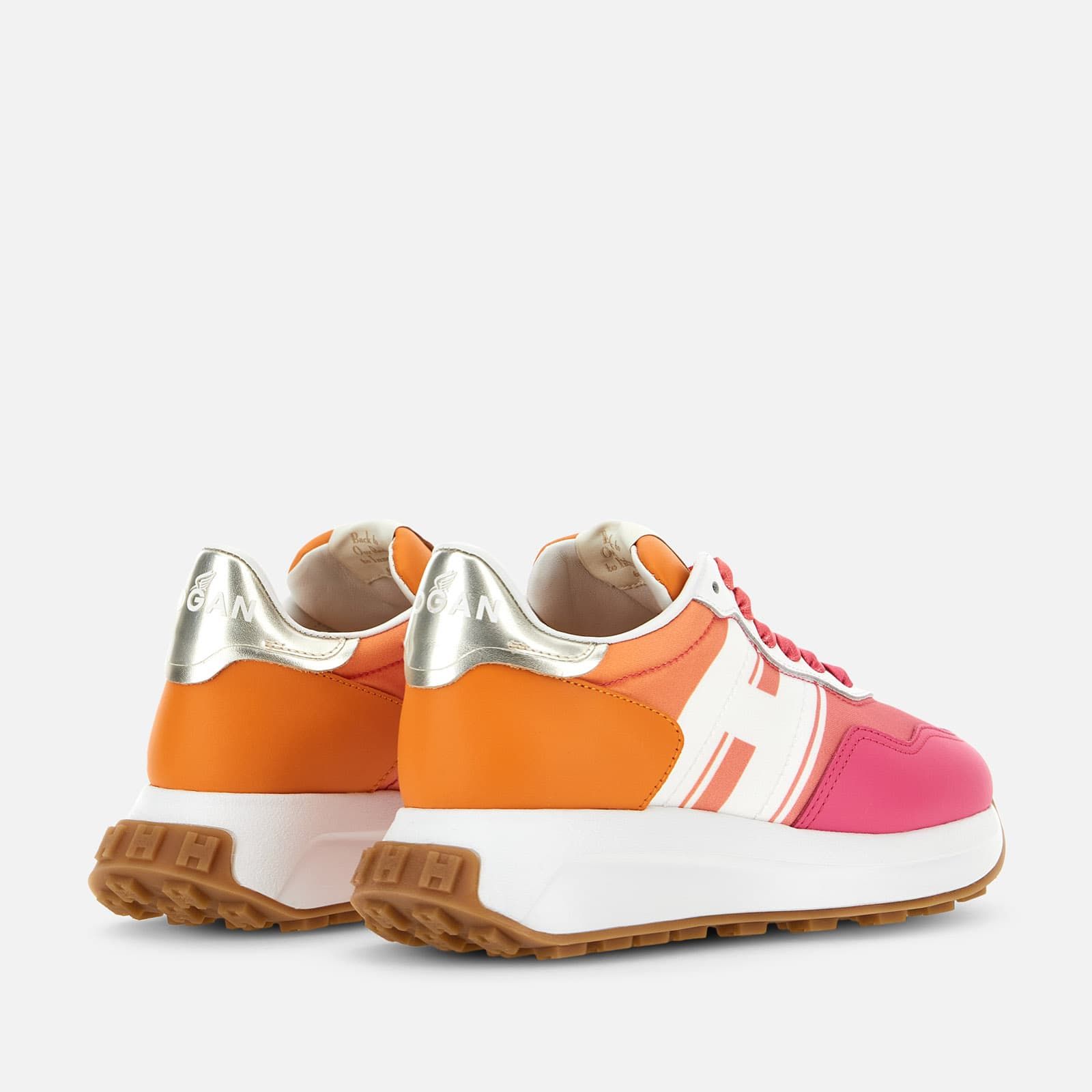 Hogan Sporty H641 White / Orange / Pink | 129703FKS