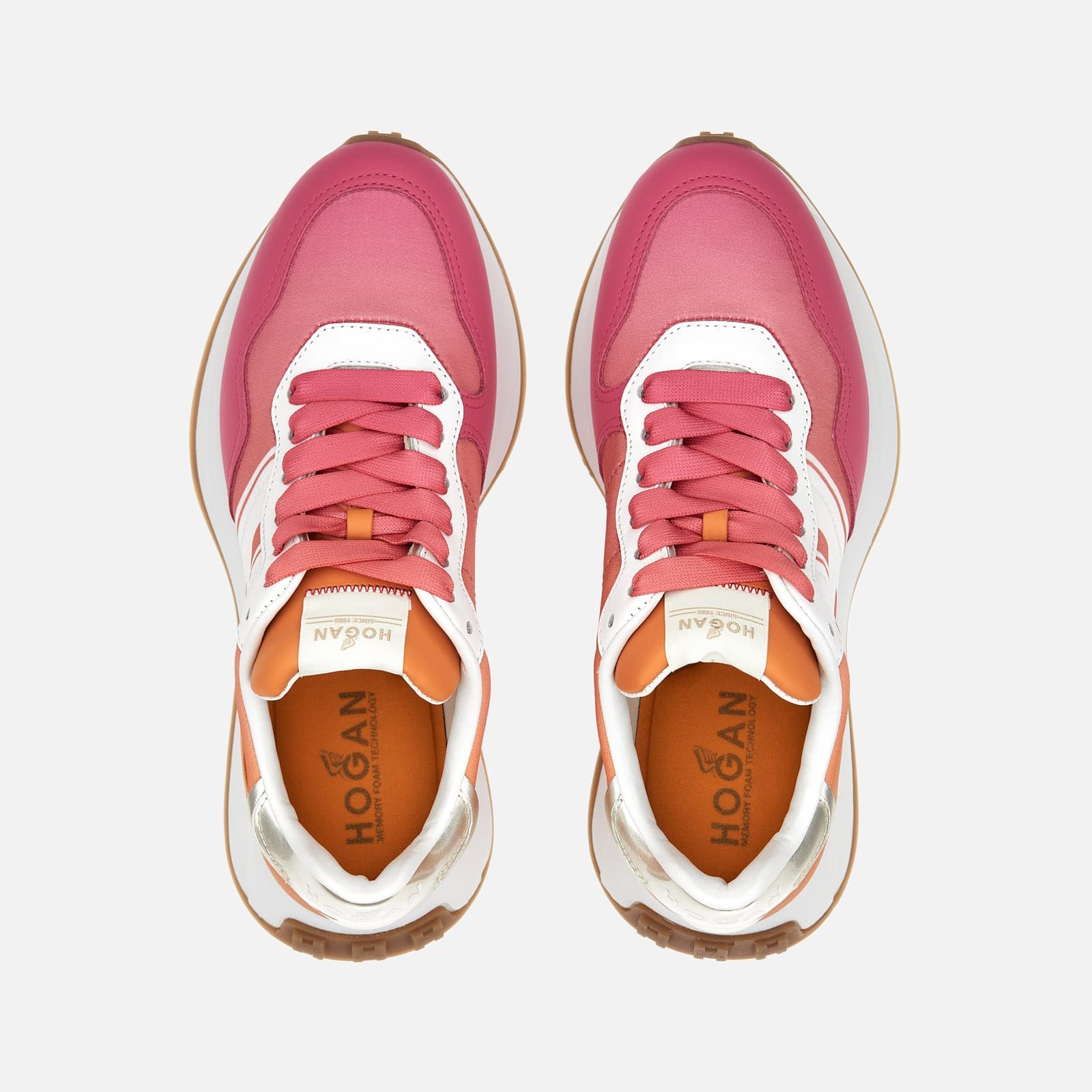 Hogan Sporty H641 White / Orange / Pink | 129703FKS