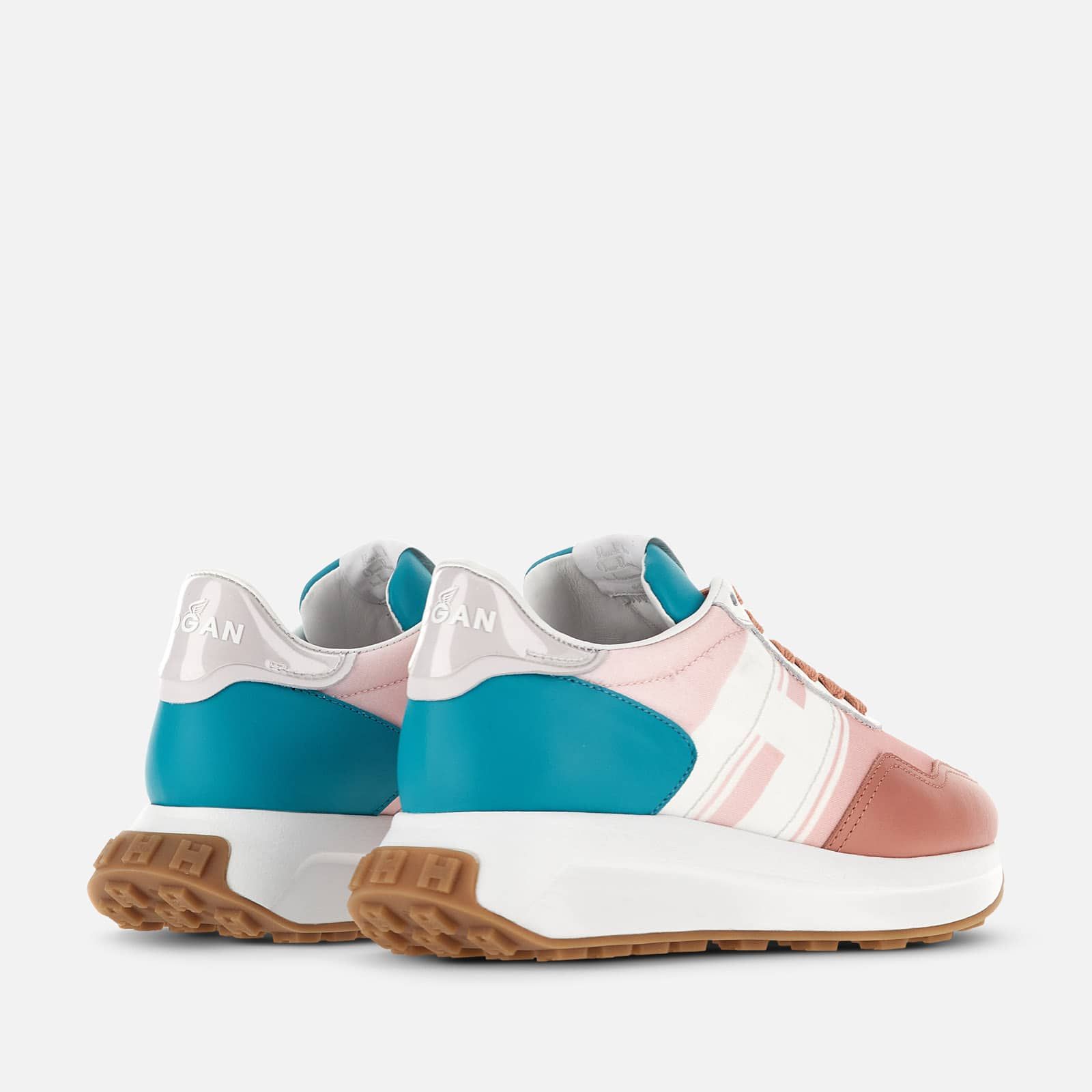 Hogan Sporty H641 White / Pink / Light Blue | 732184YWH